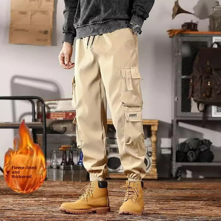Mens Casual Cargo Pants Loose Fit