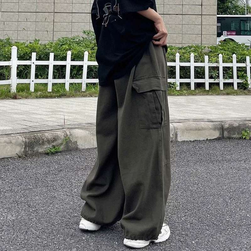 Mens Streetwear Casual Cargo Pants