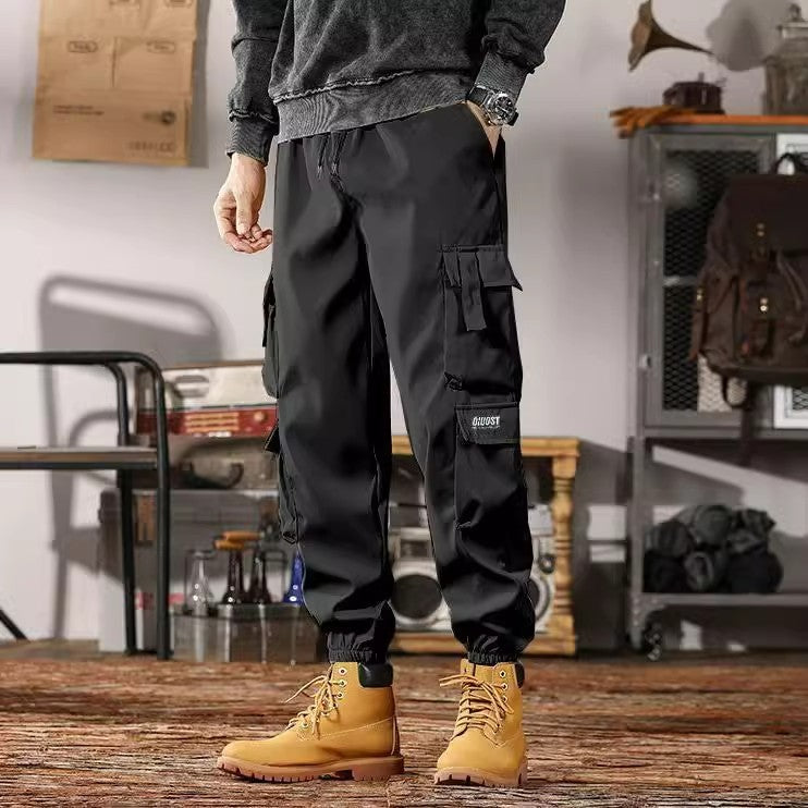 Mens Casual Cargo Pants Loose Fit