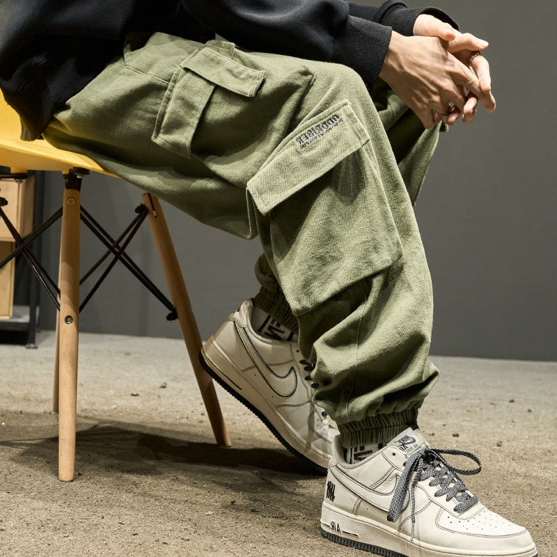 Mens Casual Cargo Jogger Pants