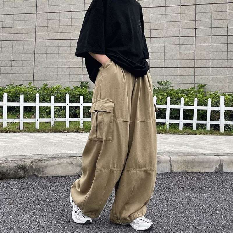 Mens Streetwear Casual Cargo Pants