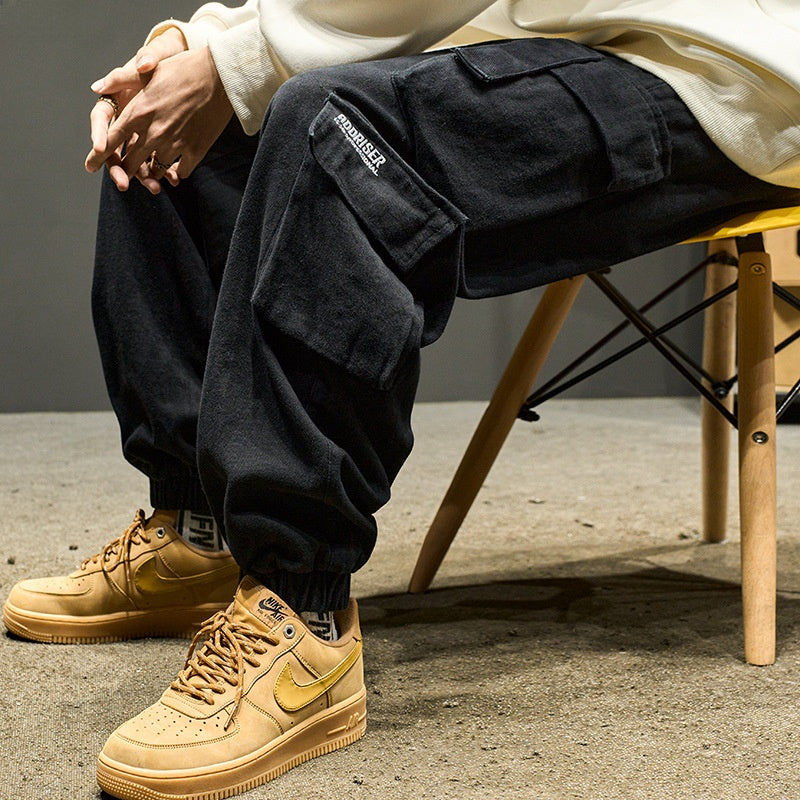 Mens Casual Cargo Jogger Pants