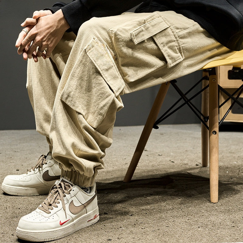 Mens Casual Cargo Jogger Pants