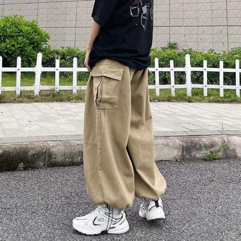 Mens Streetwear Casual Cargo Pants