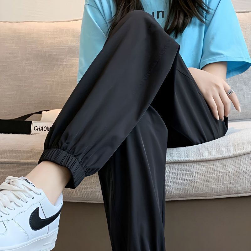 Ice Silk Quick-Dry Women Casual Loose Pants
