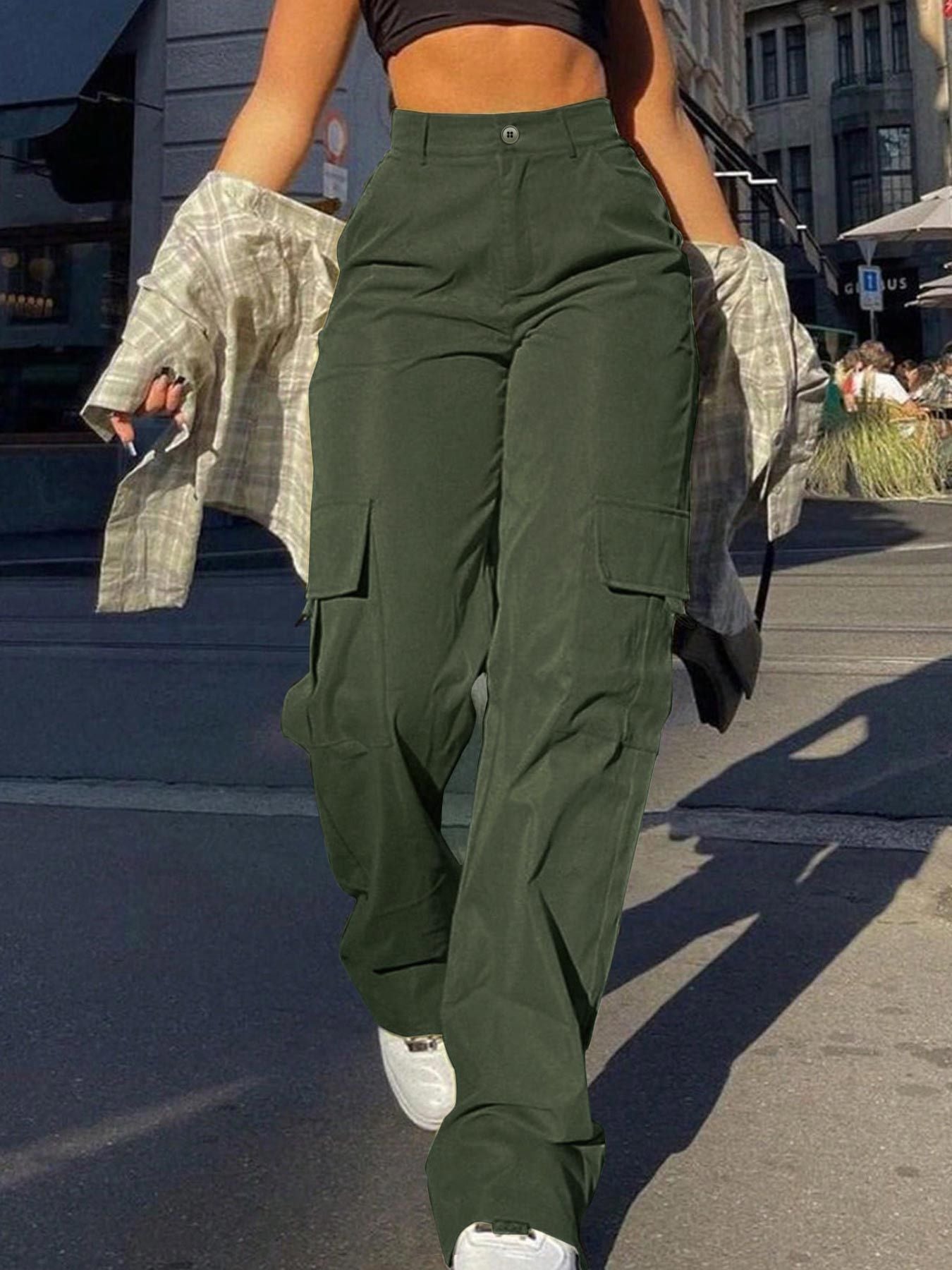 Women's Straight Leg Cargo Pants